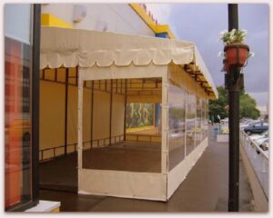 şeffaf kış bahçesi